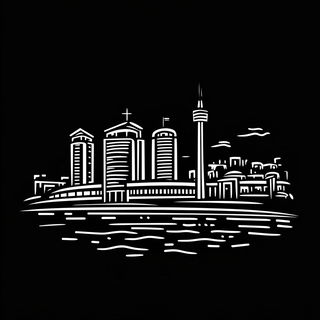 Hollowpine Glyphics style, Midjourney V6.1: bold minimalist logo design for Istanbul city municipal services