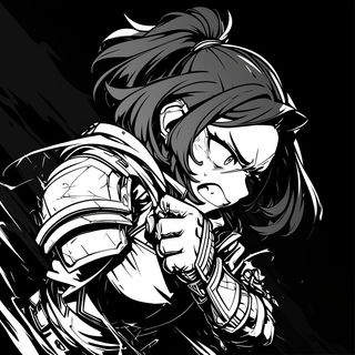 Hollowpine Glyphics style, Midjourney V6.1: black-and-white manga comic strip
