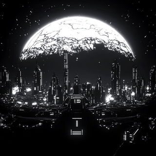 Hollowpine Glyphics style, Midjourney V6.1: cinematic shot from sci-fi movie