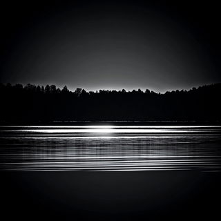 Hollowpine Glyphics style, Midjourney V6.1: realistic landscape photograph of quiet dawn