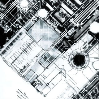 Ochrecollage style, Midjourney V6.1: technical infrastructure blueprint schematics