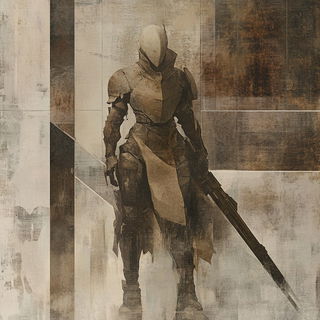 Osseoplateau style, Midjourney V6.1: concept art character design of retropunk steam knight