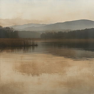 Osseoplateau style, Midjourney V6.1: realistic landscape photograph of quiet dawn