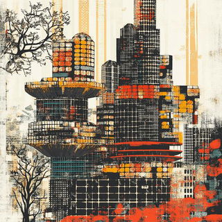 Citadel Blazon style, Midjourney V6.1: megacity with futuristic bioarchitecture
