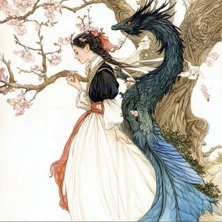 Radialink style, Midjourney V6.1: retro fairy-tale illustration