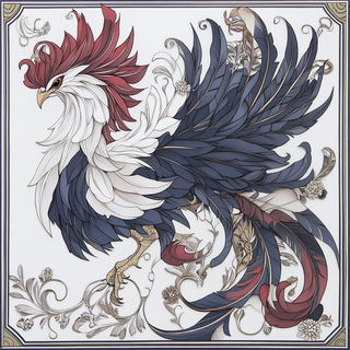 Ribbonface style, Midjourney V6.1: traditional folk art