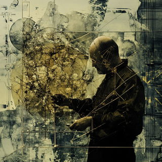Gaze Shards style, Midjourney V6.1: editorial illustration for popular scientific magazine cover