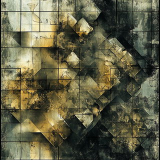 Gaze Shards style, Midjourney V6.1: creative pattern composition