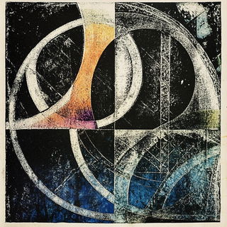 Cosmopera style, Midjourney V6.1: typographic composition with large letters