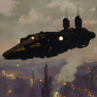 Fluvial Surrealism style, Midjourney V6.1: cinematic shot from sci-fi movie
