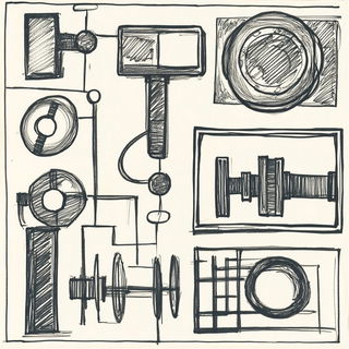 Porthole Behemoths style, Midjourney V6.1: technical infrastructure blueprint schematics