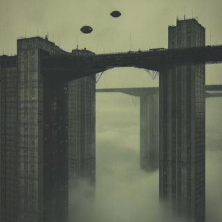Harbor of Whitewater style, Midjourney V6.1: megacity with futuristic bioarchitecture