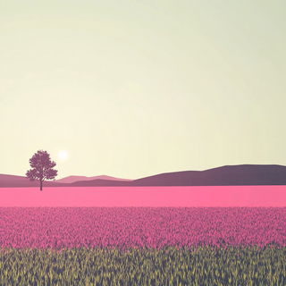 Joggleclay style, Midjourney V6.1: realistic landscape photograph of quiet dawn