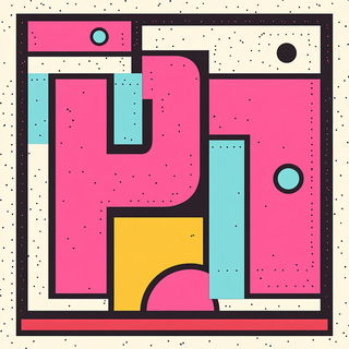 Joggleclay style, Midjourney V6.1: typographic composition with large letters