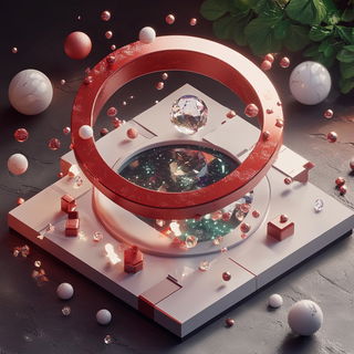 Morrowclay Collective style, Midjourney V6.1: abstract 3D render