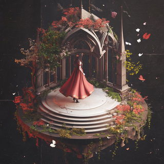 Morrowclay Collective style, Midjourney V6.1: retro fairy-tale illustration
