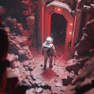 Morrowclay Collective style, Midjourney V6.1: cinematic shot from sci-fi movie