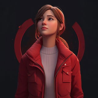 Morrowclay Collective style, Midjourney V6.1: photographic portrait of female protagonist