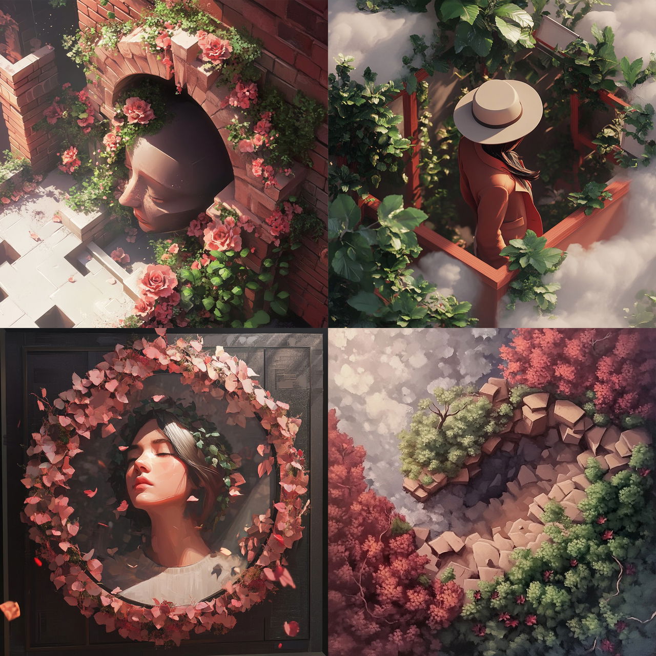 Morrowclay Collective style, Midjourney V6.1, render 1 of 4