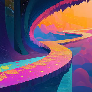 Forgeprint style, Midjourney V6.1: abstract 3D render