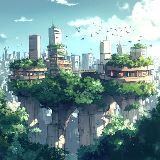 Annamite Skyforge style, Midjourney V6.1: megacity with futuristic bioarchitecture
