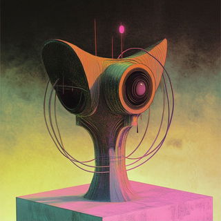 Crystalglyphics style, Midjourney V6.1: abstract 3D render
