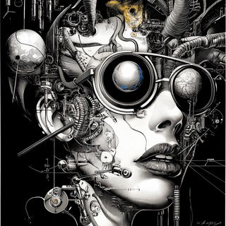 Palmstep style, Midjourney V6.1: editorial illustration for popular scientific magazine cover