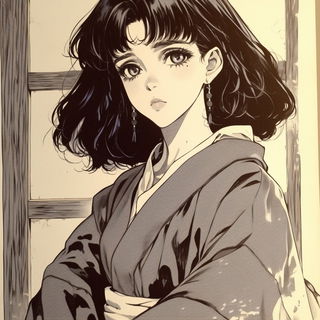 Hyphacut style, Midjourney V6.1: black-and-white manga comic strip