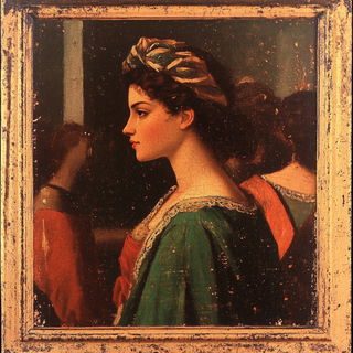Pelagic Moonfall style, Midjourney V6.1: classical 18th-century oil painting