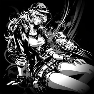 Peachrayism style, Midjourney V6.1: black-and-white manga comic strip