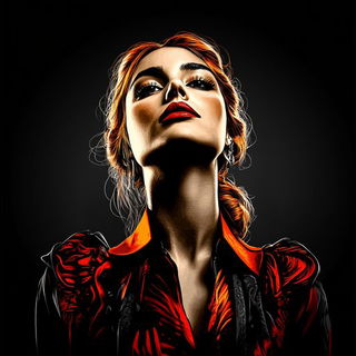 Peachrayism style, Midjourney V6.1: photographic portrait of female protagonist