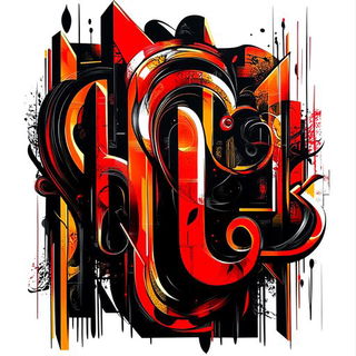Peachrayism style, Midjourney V6.1: typographic composition with large letters