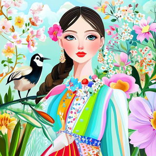 Bramblechromia style, Midjourney V6.1: traditional folk art