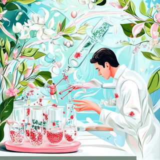 Bramblechromia style, Midjourney V6.1: editorial illustration for popular scientific magazine cover