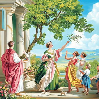 Bramblechromia style, Midjourney V6.1: classical 18th-century oil painting