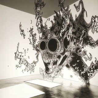Pigmara Tableaucraft style, Midjourney V6.1: abstract 3D render