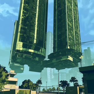 Xenobotanical Prismatics style, Midjourney V6.1: megacity with futuristic bioarchitecture
