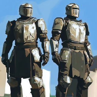 Xenobotanical Prismatics style, Midjourney V6.1: concept art character design of retropunk steam knight