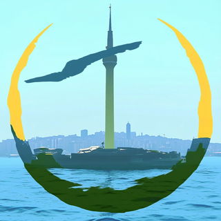 Xenobotanical Prismatics style, Midjourney V6.1: bold minimalist logo design for Istanbul city municipal services