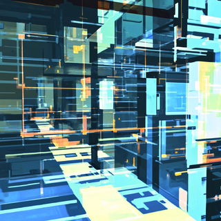 Xenobotanical Prismatics style, Midjourney V6.1: technical infrastructure blueprint schematics
