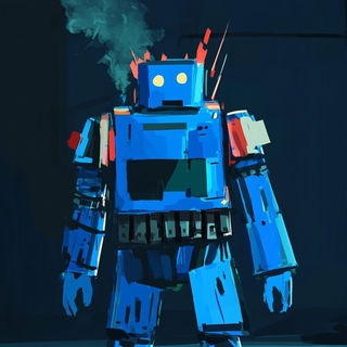Prismgild style, Midjourney V6.1: concept art character design of retropunk steam knight