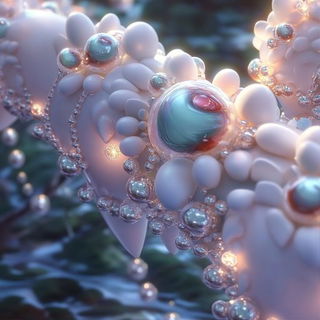 Softbox Automata style, Midjourney V6.1: abstract 3D render