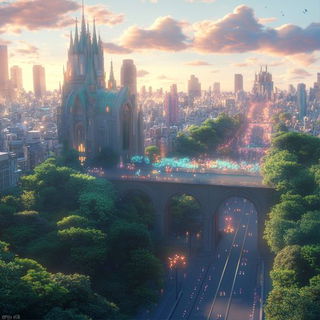 Softbox Automata style, Midjourney V6.1: megacity with futuristic bioarchitecture