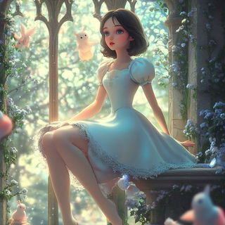 Softbox Automata style, Midjourney V6.1: retro fairy-tale illustration