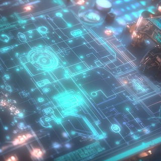 Softbox Automata style, Midjourney V6.1: technical infrastructure blueprint schematics