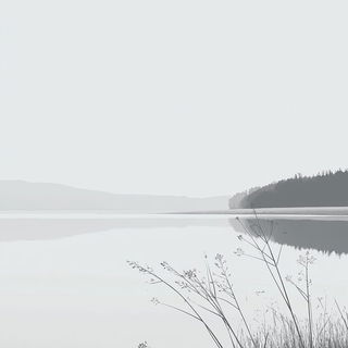 Cinnabar Cartographism style, Midjourney V6.1: realistic landscape photograph of quiet dawn