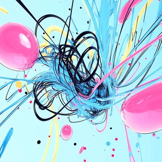 Tealbird Afterlight style, Midjourney V6.1: abstract 3D render