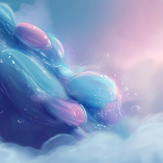 Smokequette style, Midjourney V6.1: abstract 3D render