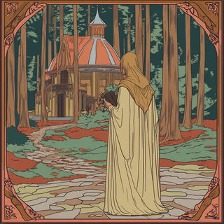 Washfable style, Midjourney V6.1: retro fairy-tale illustration