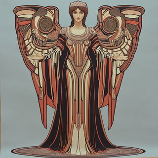 Washfable style, Midjourney V6.1: haute-couture fashion outfit